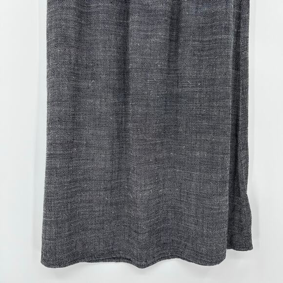 Eileen Fisher Italian Fabric Linen Maxi Skirt Gray Textured Pockets Womens Sz XS - Picture 10 of 12